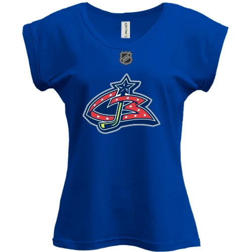 Футболка жіноча PANI, Білий, Columbus Blue Jackets 2