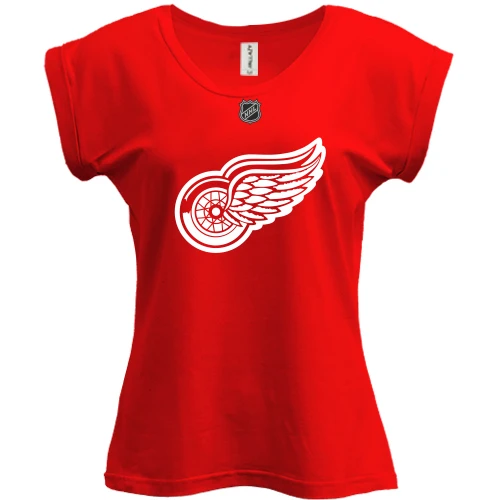 Футболка женская PANI, красный, Detroit Red Wings