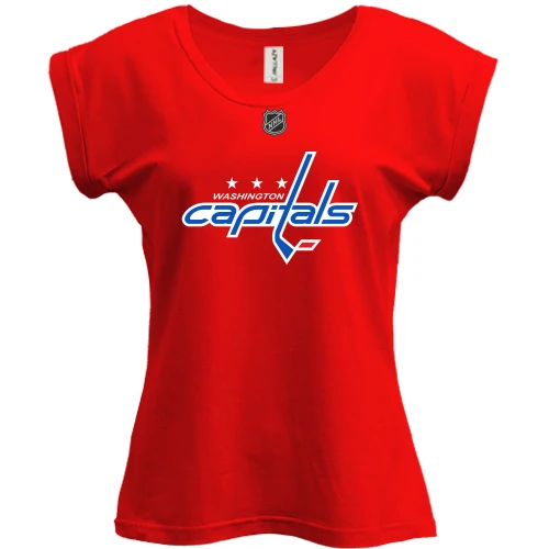 Футболка женская PANI, Красный, Washington Capitals