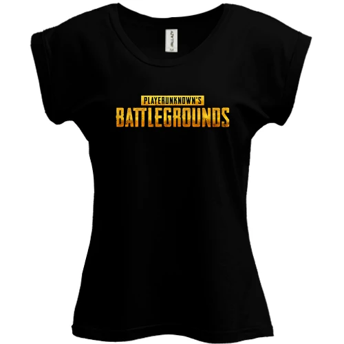 Футболка жіноча PANI, Чорний, PlayerUnknown’s Battlegrounds logo