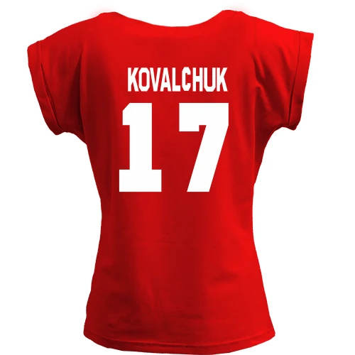 Футболка женская PANI, Красный, Ilya Kovalchuk