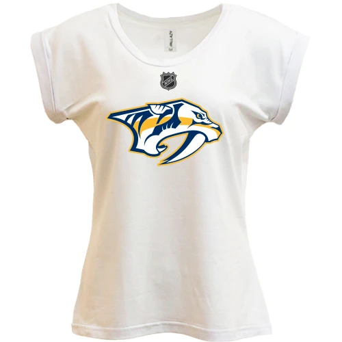 Футболка женская PANI, белый, Nashville Predators