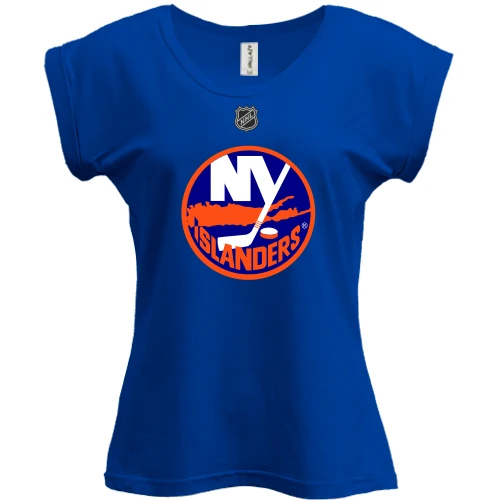 Футболка женская PANI, синий, "New York Islanders"