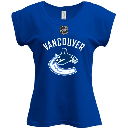 Футболка жіноча PANI, Синій, Vancouver Canucks