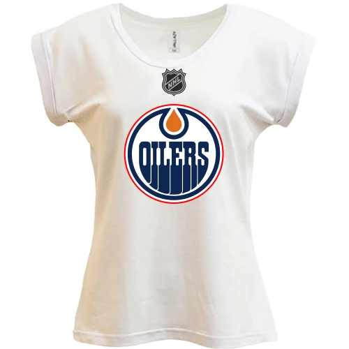 Футболка женская PANI, Синий, Edmonton Oilers