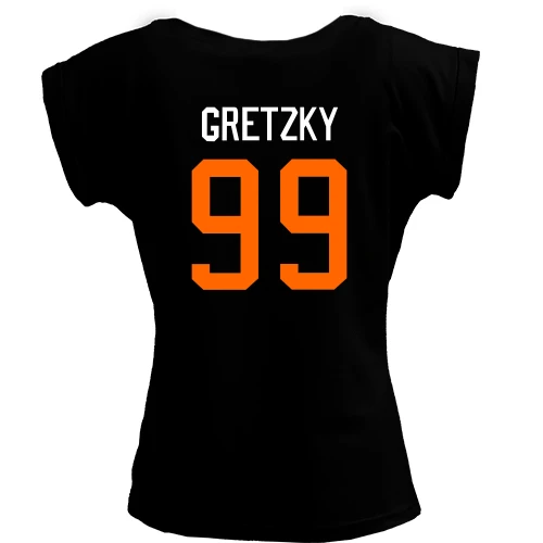 Футболка женская PANI, Черный, Wayne Gretzky