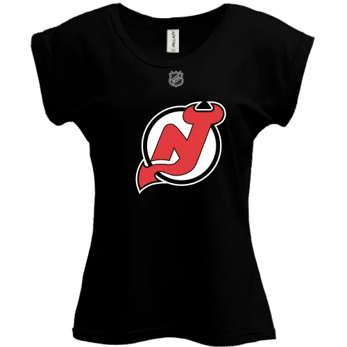 Футболка женская PANI, Черный, New Jersey Devils