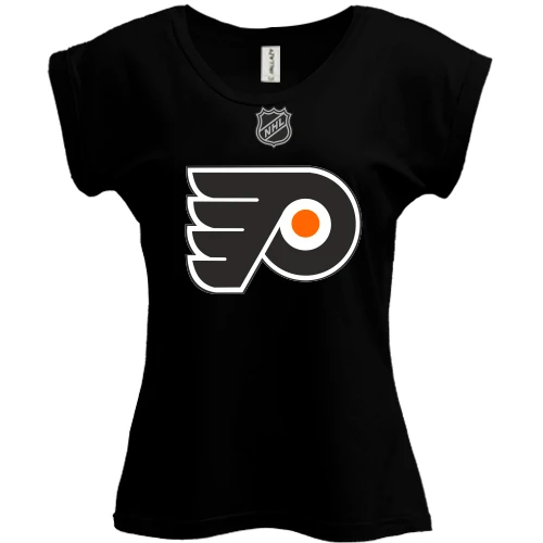 Футболка жіноча PANI, Чорний, Philadelphia Flyers
