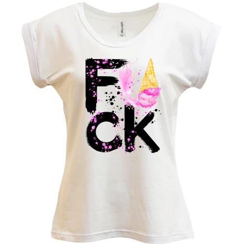 Футболка женская PANI F_ck Ice Cream (black)