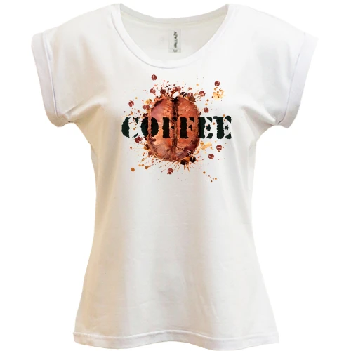 Футболка жіноча PANI, Білий, Coffee