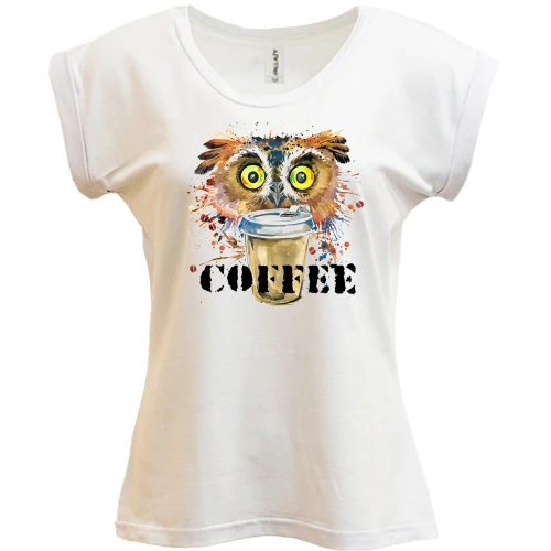 Футболка жіноча PANI Coffee з совою