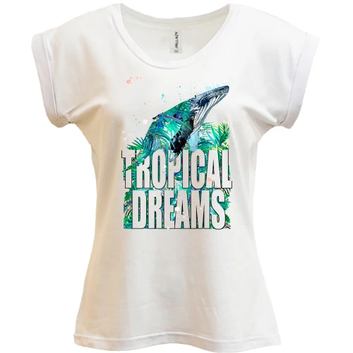 Футболка жіноча PANI Tropical dreams з китом