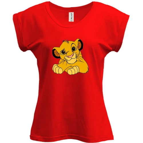 Футболка жіноча PANI, Червоний, Lion king