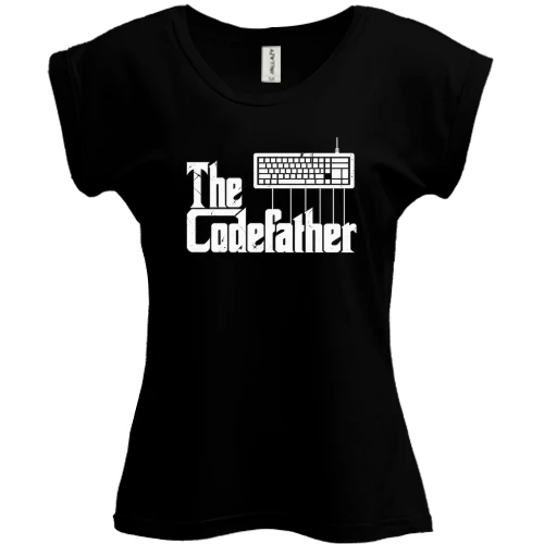 Футболка женская PANI с надписью «The Codefather»