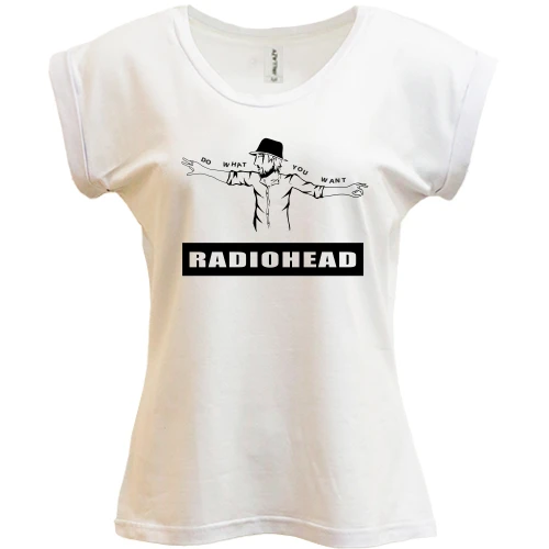 Футболка женская PANI, Белый, Radiohead (2)