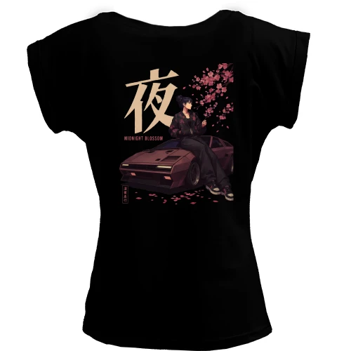 Футболка женская PANI Midnight blossom