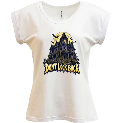 Футболка женская PANI с надписью «Don't look back»