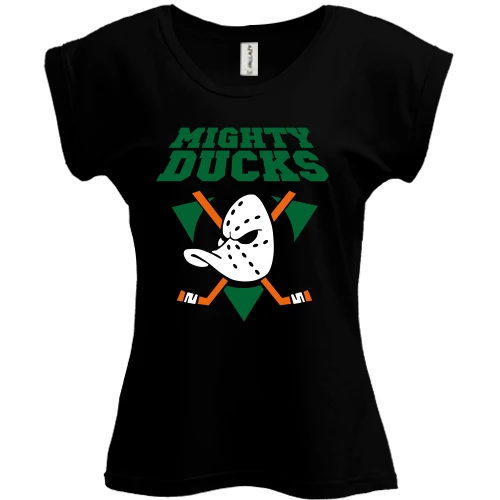 Футболка женская PANI, черный, Anaheim Mighty Ducks