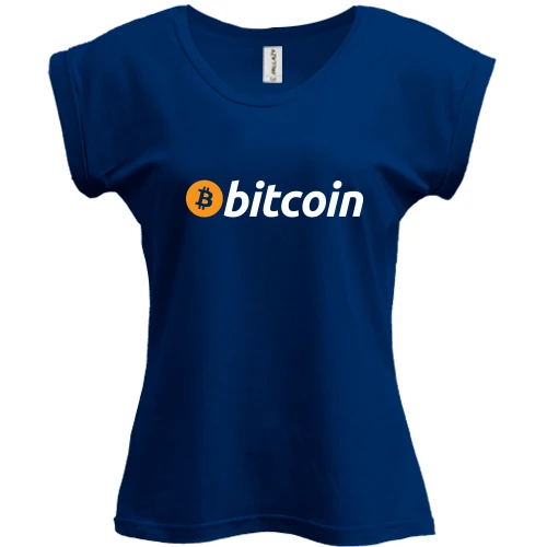 Футболка женская PANI, Синий, Bitcoin