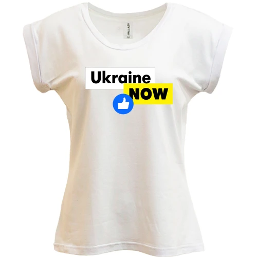 Футболка женская PANI, Белый, Ukraine NOW Like