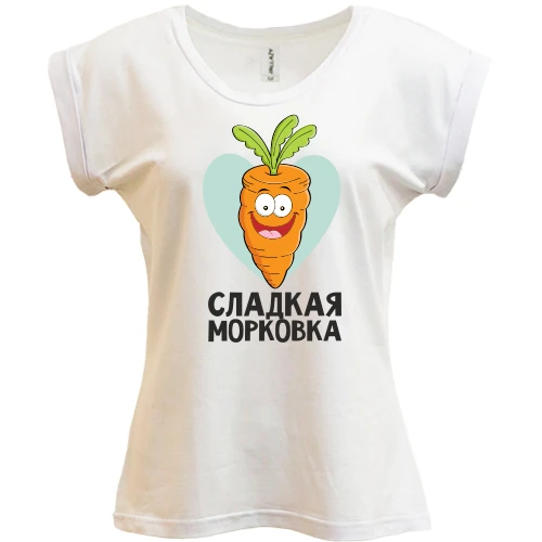 Футболка женская PANI Сладкая морковка