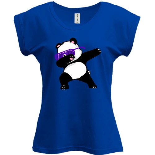 Футболка женская PANI, Синий, Dabbing Panda