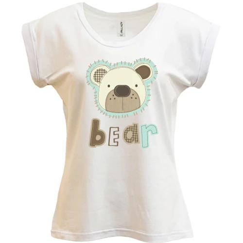 Футболка женская PANI, Белый, Bear