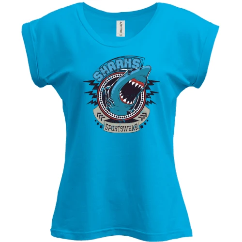 Футболка женская PANI, Белый, Sharks sportswear