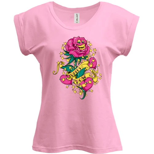 Футболка женская PANI, Розовый, Happy Rose
