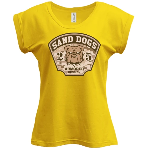 Футболка женская PANI Sand dogs armored division