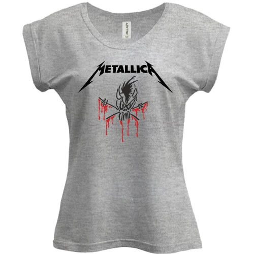 Футболка женская PANI, Белый, Metallica (Live at Wembley stadium)