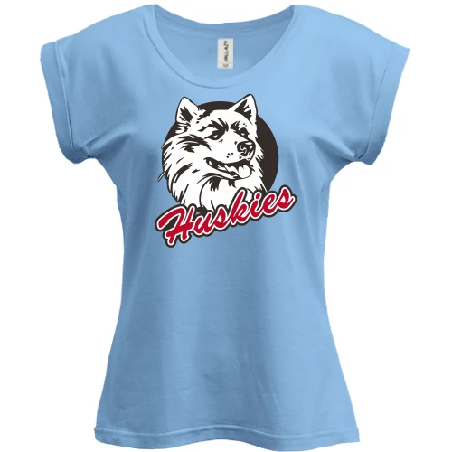 Футболка женская PANI, Синий, Huskies