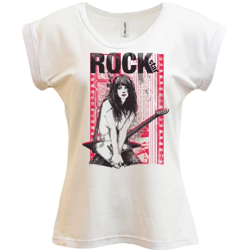 Футболка женская PANI, Белый, rock star girl