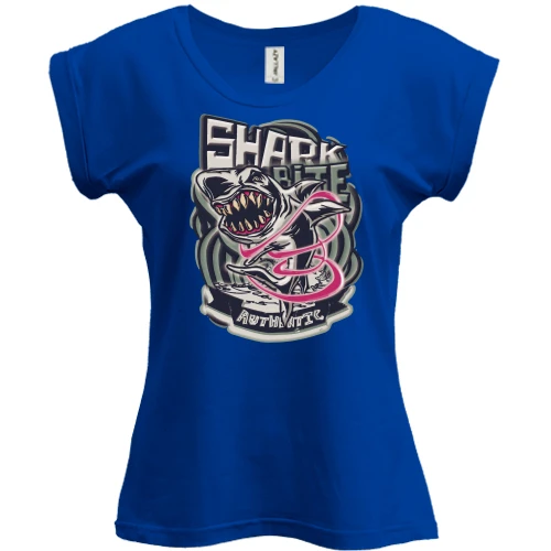Футболка жіноча PANI, Синій, Shark bite