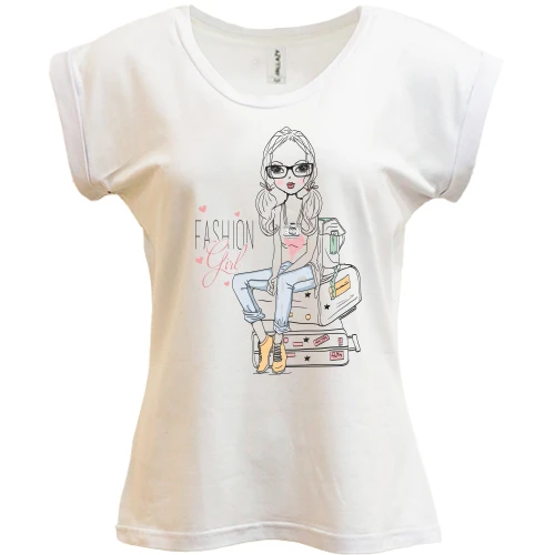 Футболка жіноча PANI, Білий, fashion girl
