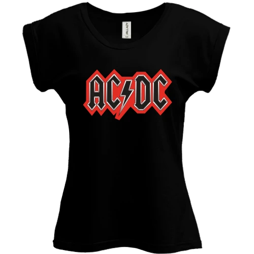 Футболка женская PANI, Черный, AC/DC (red logo)