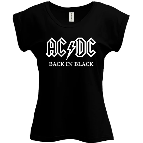 Футболка жіноча PANI AC/DC Black in Black