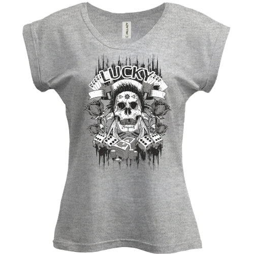 Футболка женская PANI lucky skull