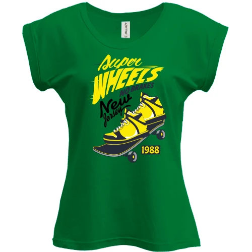 Футболка жіноча PANI, Хакі, super wheels