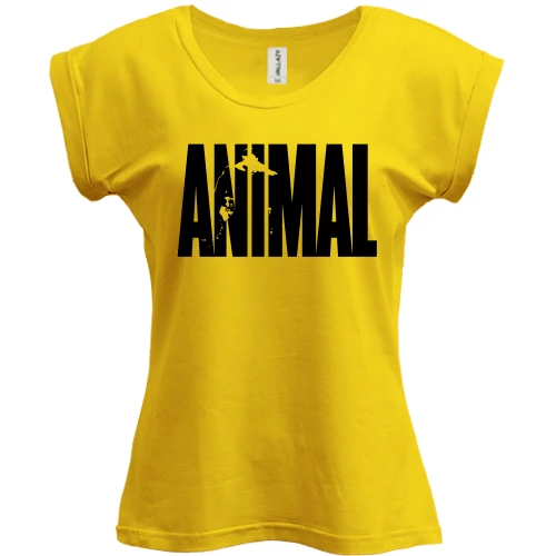 Футболка женская PANI, Желтый, Animal Pac