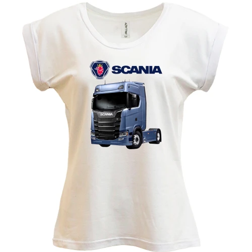 Футболка жіноча PANI, Білий, Scania S