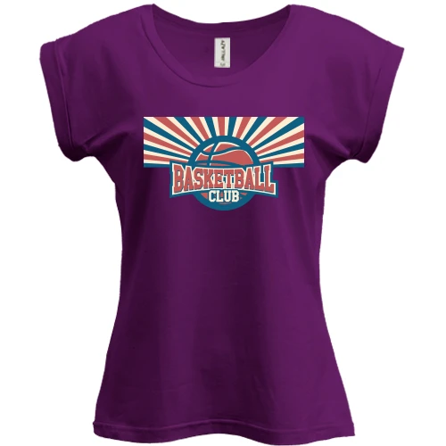 Футболка жіноча PANI, Фіолетовий, basketball club