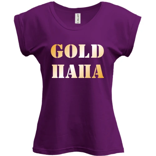 Футболка жіноча PANI Gold папа 2