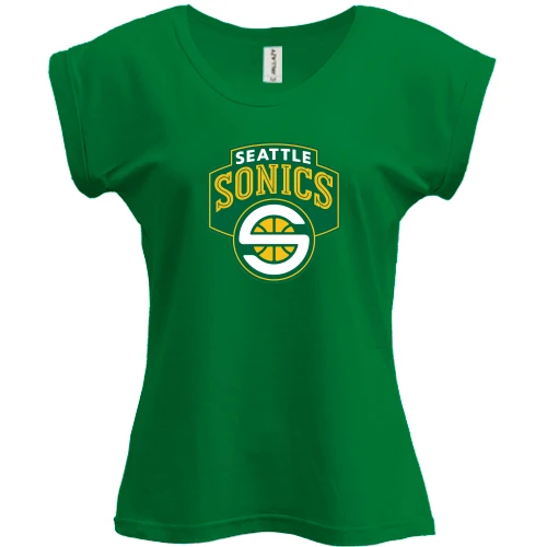 Футболка жіноча PANI, Зелений, Seattle SuperSonics