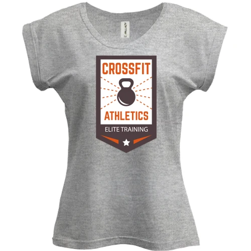 Футболка женская PANI, Серый меланж, crossfit athletics