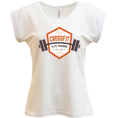 Футболка женская PANI, Белый, crossfit elite training