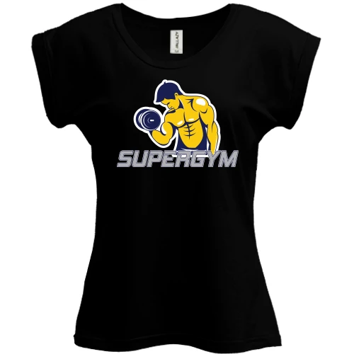 Футболка женская PANI, Черный, super gym