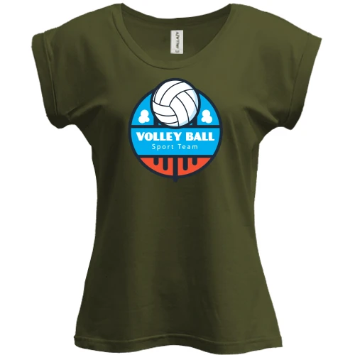 Футболка женская PANI, Черный, Volleyball