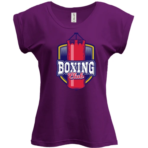 Футболка женская PANI, Фиолетовый, boxing club