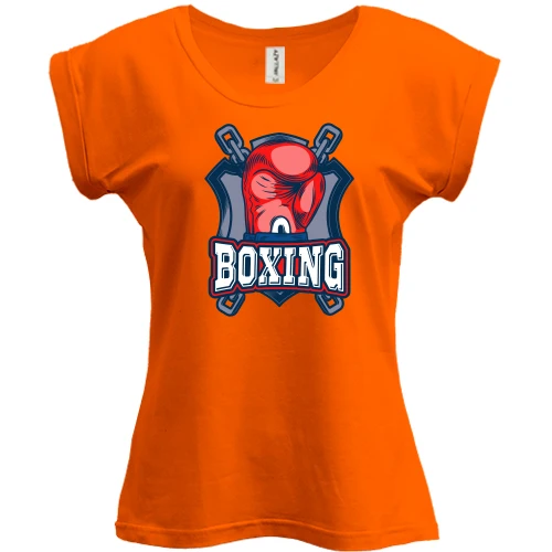 Футболка женская PANI, Оранжевый, boxing 2